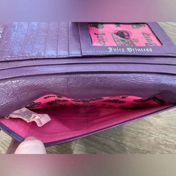 Juicy Couture Purple Wallet with Gold Accents - Picture 5 of 7